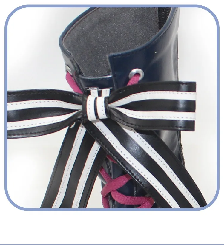 Tokoyami Towa Cosplay Shoes Anime Accessories Vtuber Cosplay Props PU Shoes Halloween Carnival Boots Custom Made