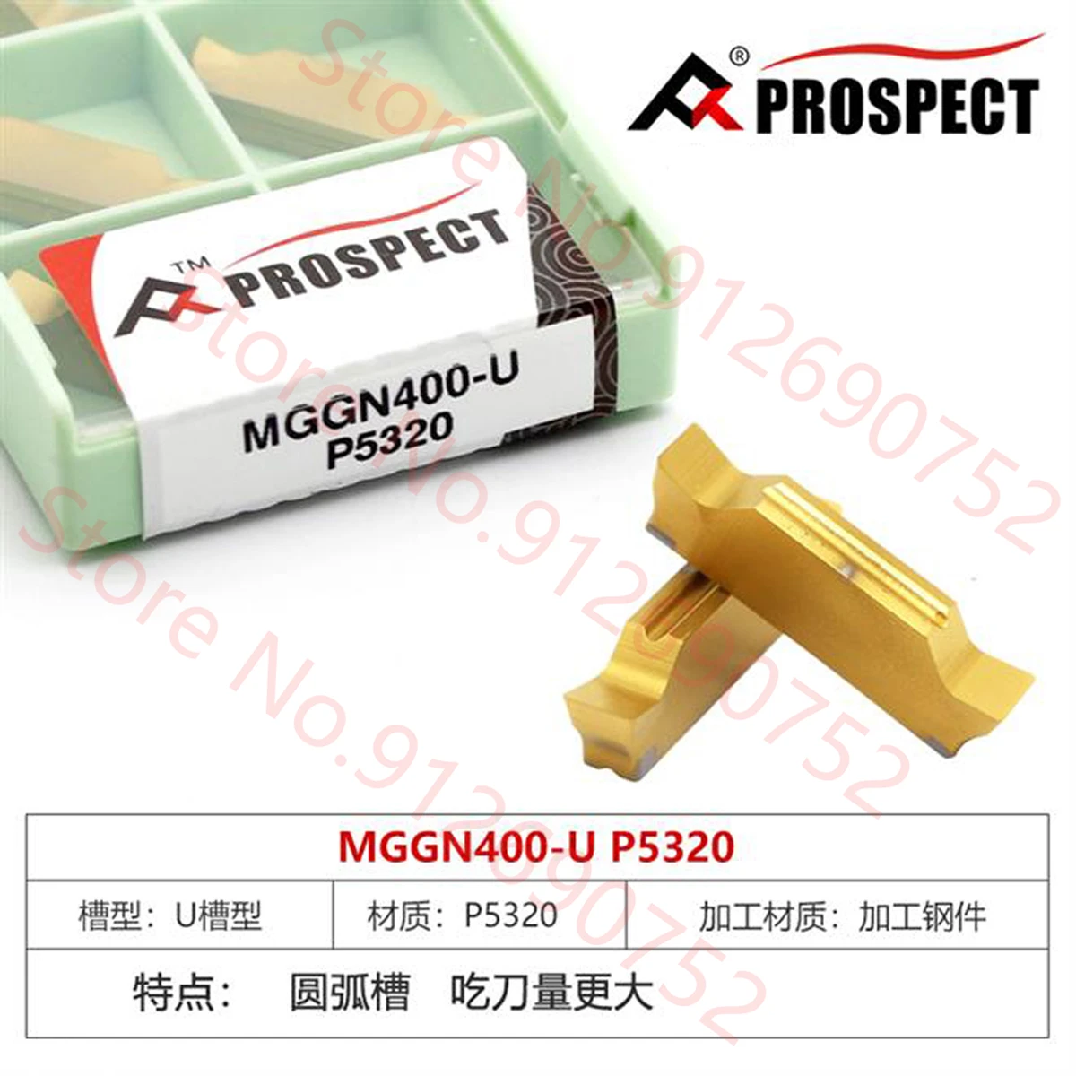 PROSPECT MGGN150-U MGGN200-U MGGN250-U MGGN300-U MGGN400-U MGGN500-U P5320 P6205 Carbide Insert MGGN Inserts