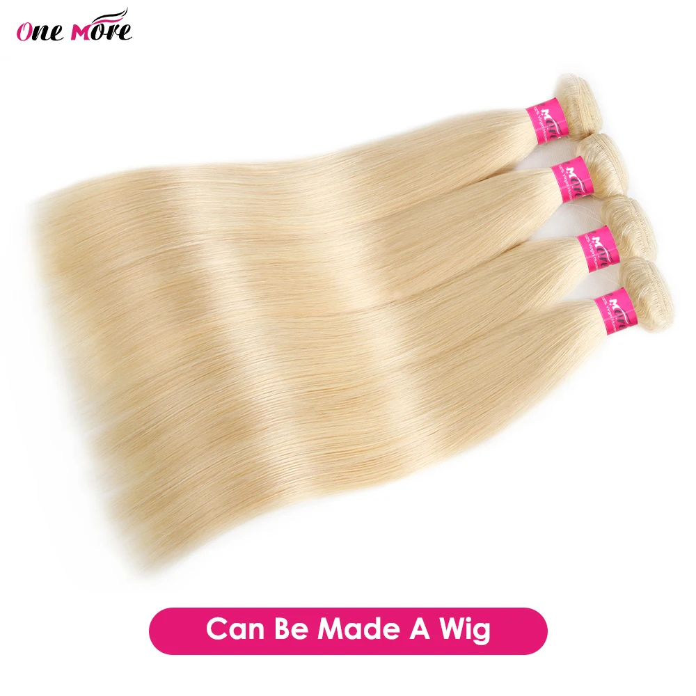 Cabelo Brasileiro Loiro 613 Liso em Trama Remy 100% Humano, Pacotes de 24, 26, 28, 30 Polegadas, Opções 1, 3, 4 Disponíveis