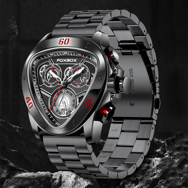 LIGE Men Watches Luxury Stainless Steel Quartz Watch Man Chronograph Clock Waterproof Big Military Wristwatch Relogios Masculino