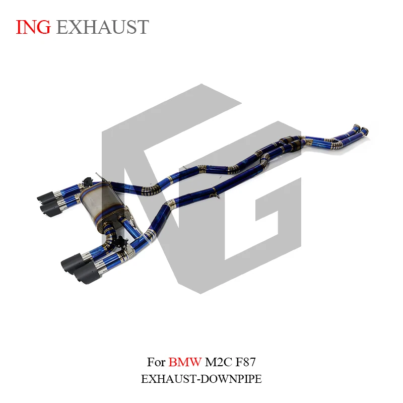 ING Performance Titanium Alloy Valve Catback Exhaust for BMW M2c f87 3.0t Remote control Auto Tube Accessories System