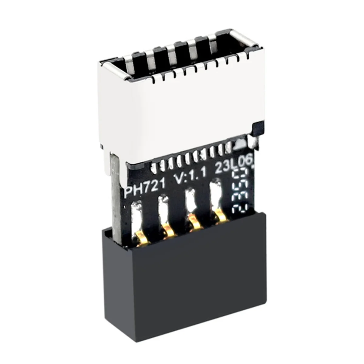 A74Z 5Pcs Mainboard USB 2.0 9-Pin to Type-E 20-Pin Connector Adapter High-Speed USB Header Converter for Enhanced PC