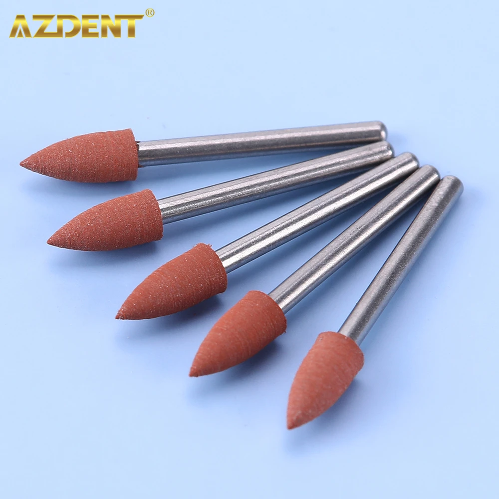 

AZDENT 12pcs/Box Dental Silicone Polish Abrasive FG Polisher Friction Impregnated 7,000-30,000rpm/min 1.6mm for Pre-Polishing