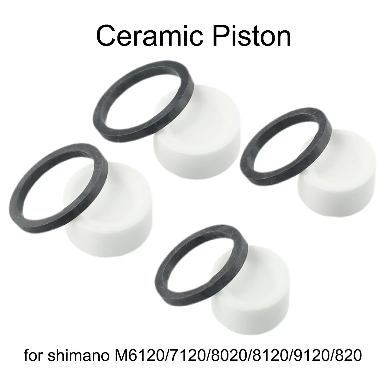 

4 шт. велосипедный пистон M820 M7120 для Shimano M640 M810 M8120 M9120 велосипедный тормозной суппорт поршень керамический 235 мм черный + белый гидравлический