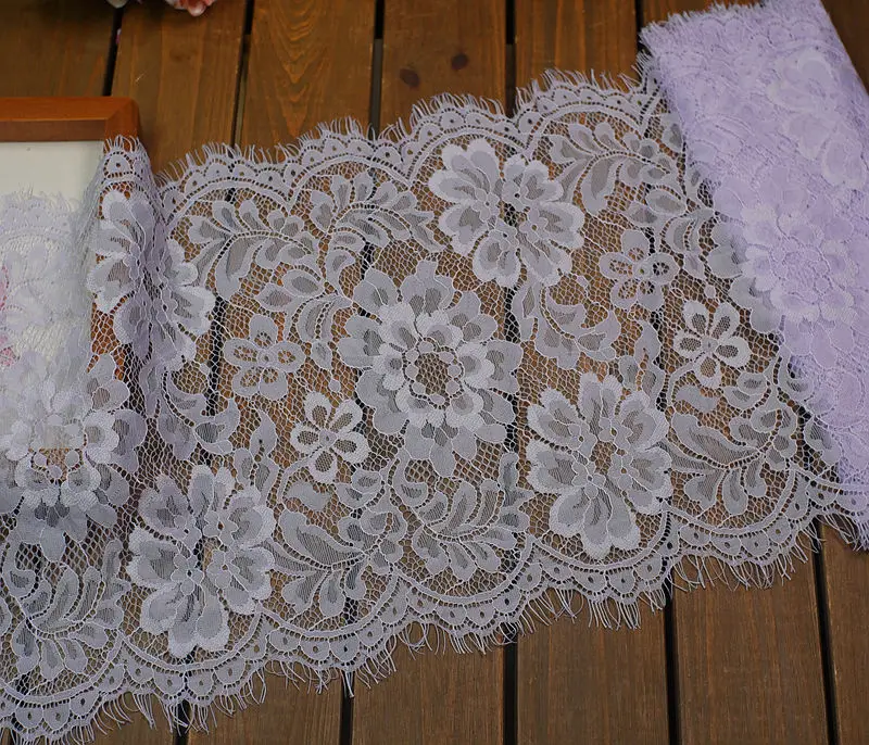 (3Meters/Lot) Lace Trim 27cm Lace Fabric Hand Made Sewing Craft DIY Lace Triming For Clothing Accessories