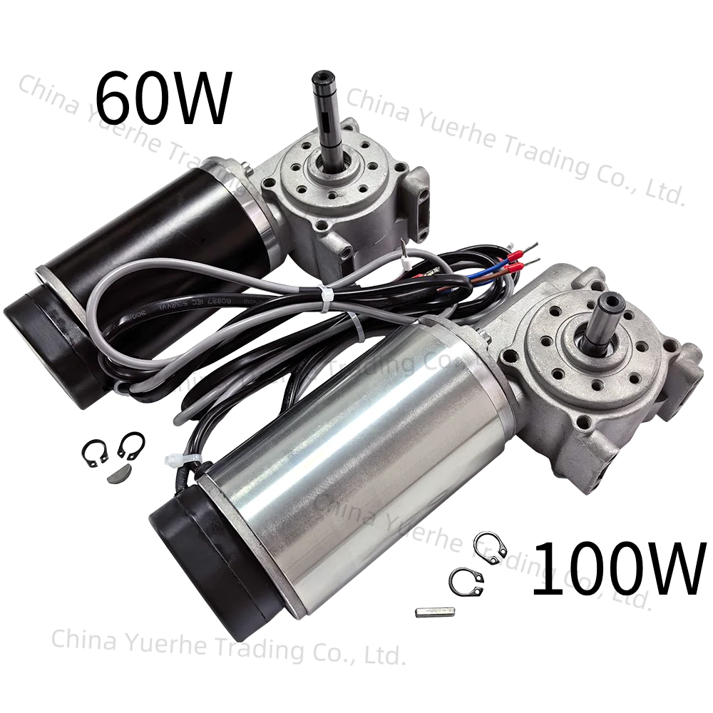 

24 В, высокоскоростной, 250 об/мин, 60 Вт, 100 Вт, электрический двигатель постоянного тока с большим крутящим моментом, мотор-редуктор с интеллектуальным энкодером, автоматический дверной двигатель