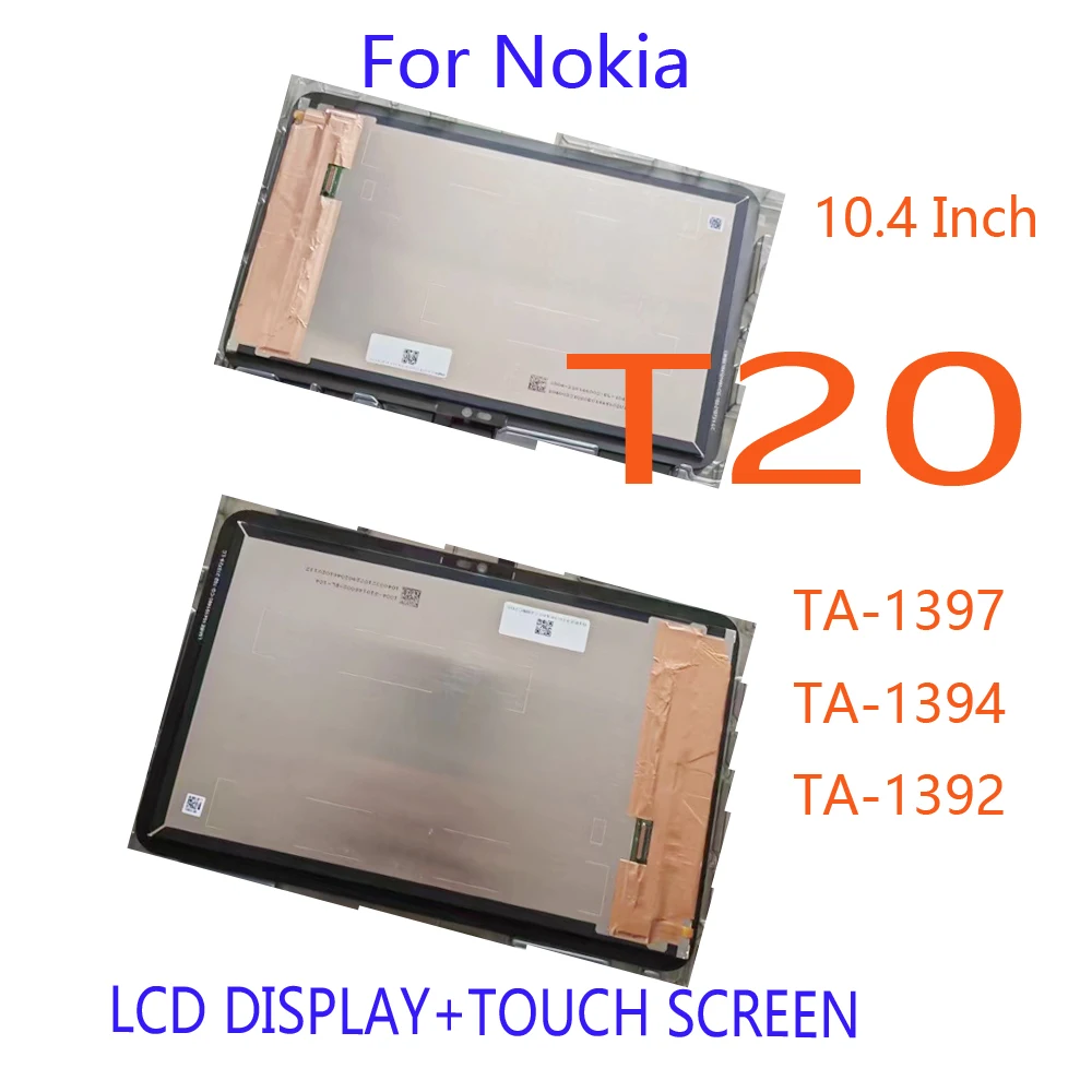 10.4’’ For Nokia T20 TA-1397 TA-1394 TA-1392 LCD Display Touch Screen Digitizer Assembly Replacement