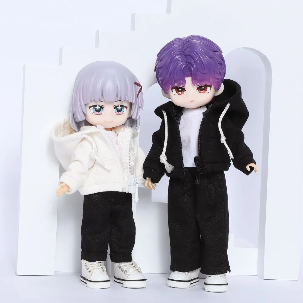 

OB11 clothes Casual Hooded Sweatshirt Baomin 1/12 bjd coat Aji 2.0 P9 P10 Jacket