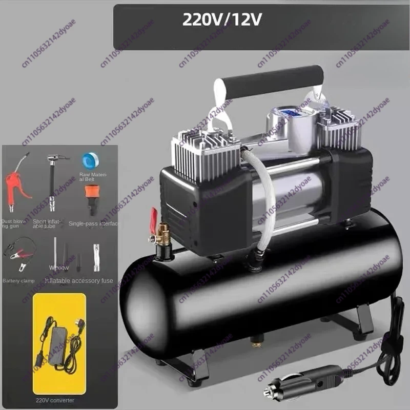 

Портативный автомобильный воздушный компрессор 12В/220В 2.5л/4л/6л для накачки шин, электрический, для мотоциклов, малый воздушный компрессор