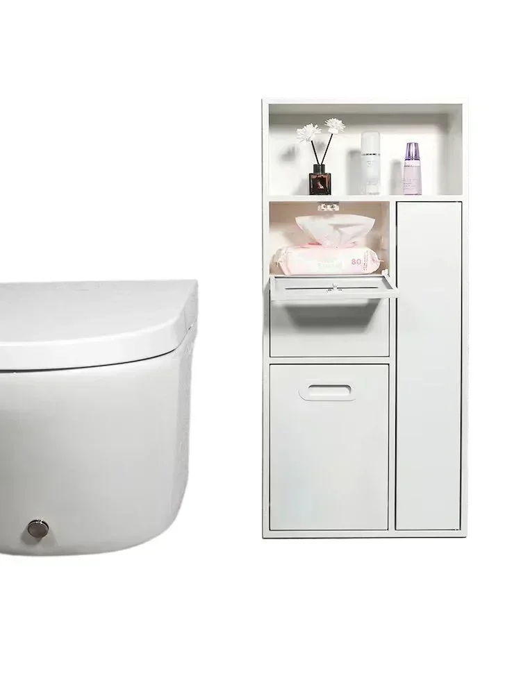 

Stainless steel niche embedded toilet trash can bathroom embedded metal niche finished product