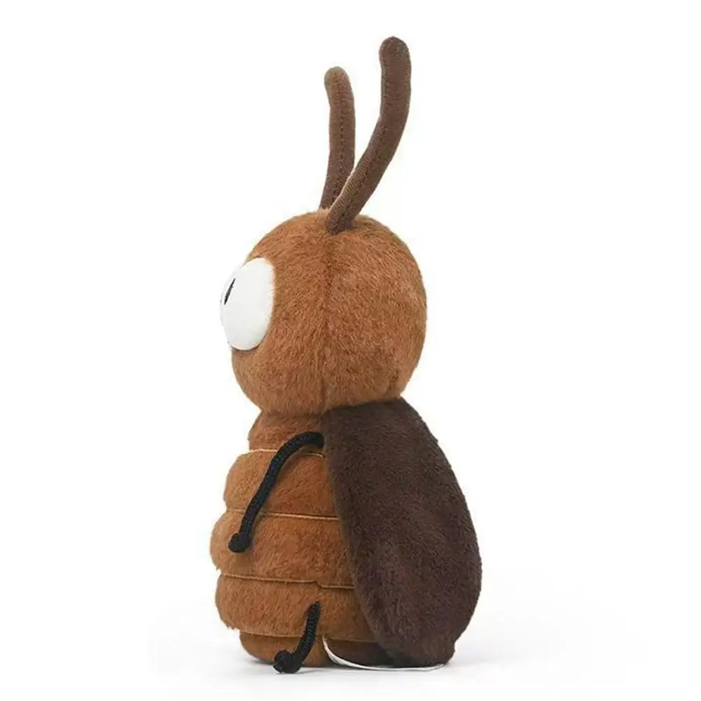 Funny Cockroach Plush Toy Cute Insect Bag Charm Pendant Keychain Spoof Prank Prop Gift For Birthday Friends