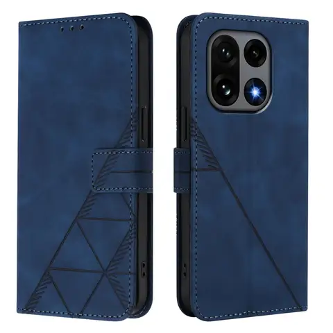 Skin Feel Line Leather Phone Case For Oneplus 15 13 13r 12 12R 11 11R 9 Pro 8T Flip Wallet Card Slots Holder Back Cover Shell