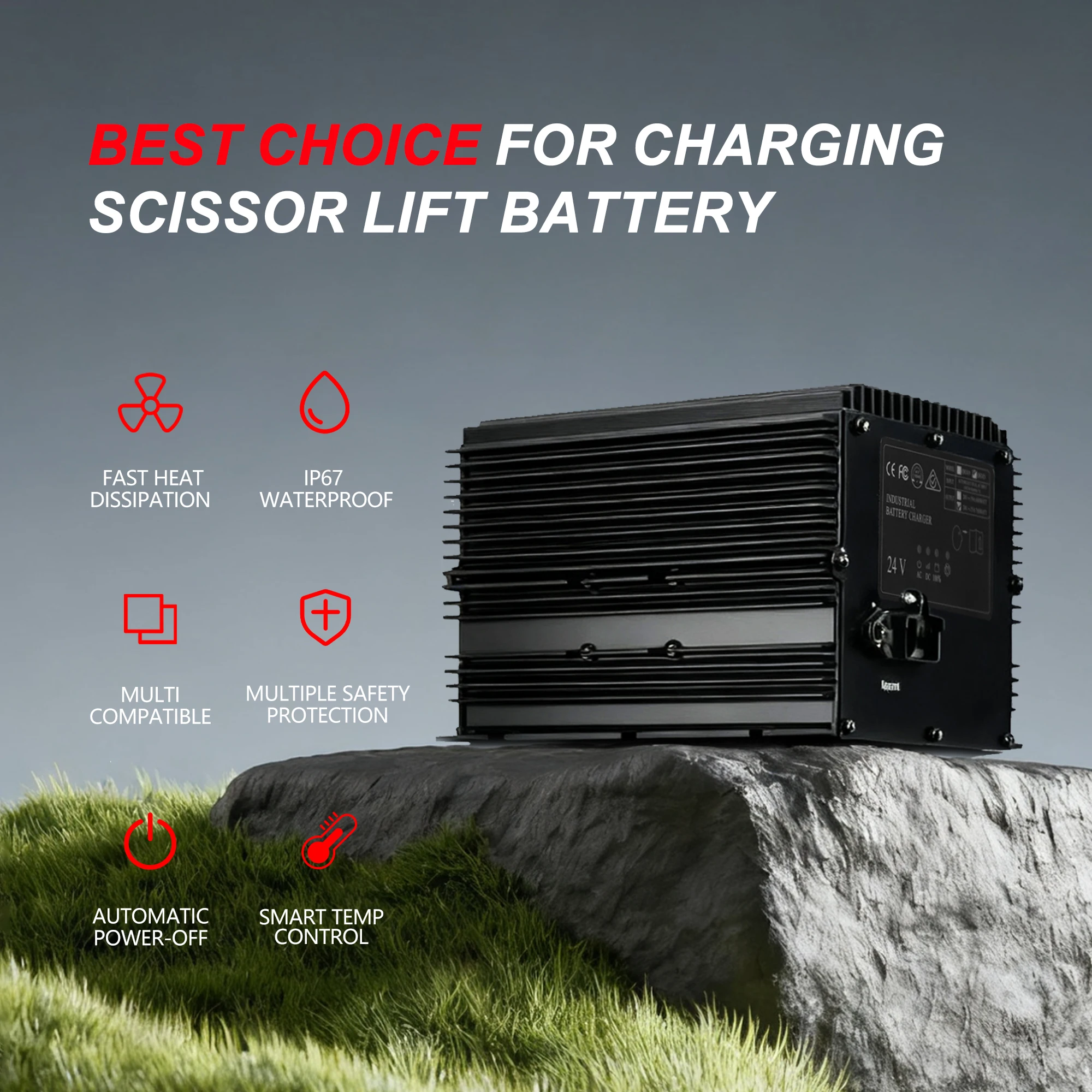 

24V 25A Signet Battery Charger HB500-24 105739 for JLG Genie Skyjack MEC Lifts