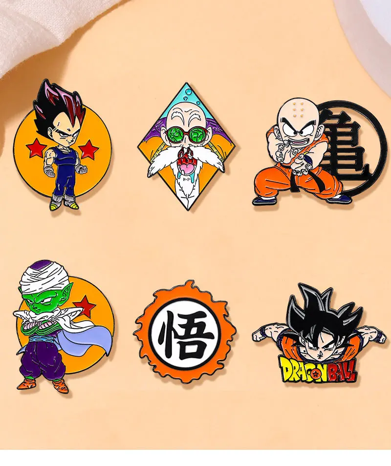 Dragon Ball Enamel Pin Japanese Anime Badge Brooch Clothes Bags Hat Accessories