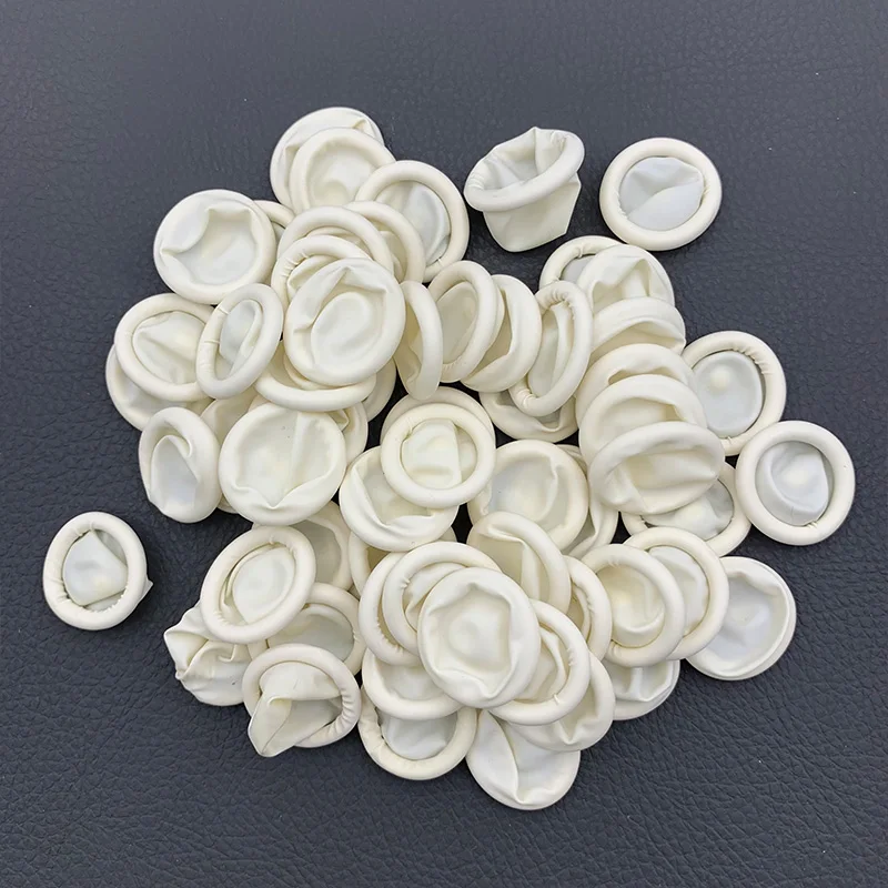 200 قطعة أطراف الأصابع واقية إصبع مسمار الفن اللاتكس إصبع المهد مكافحة ساكنة المتاح إصبع المهد ساعة أداة إصلاح لصانع الساعات