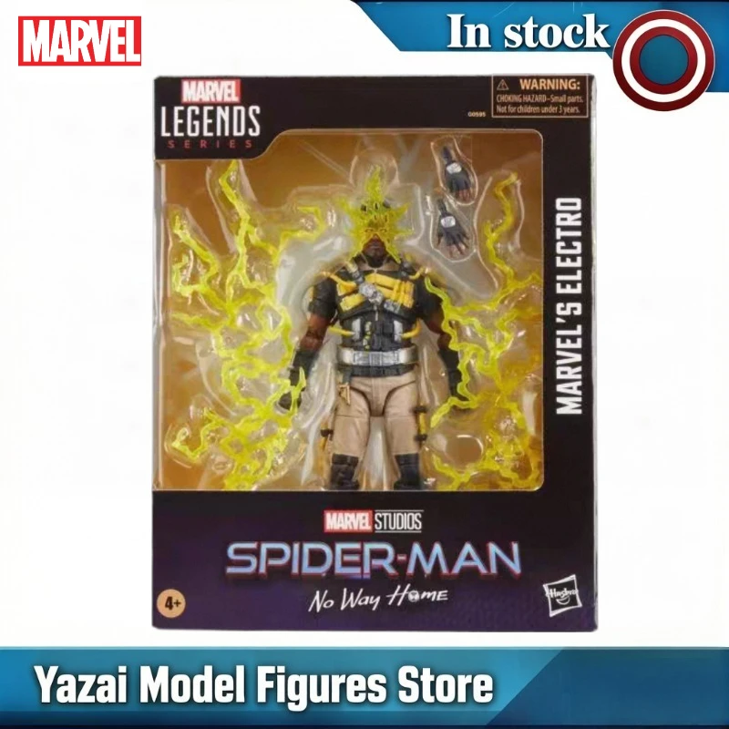 Figura de acción original de la serie Marvel Legends, Spider Man No Way Home, modelo Electro de Marvel, juguetes de regalo