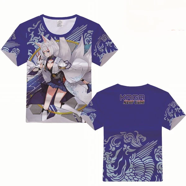 Popular Anime Game Azur Lane All Role Playing T-shirt New 3D Print t shirts Casual Harajuku Short Sleeve Y2k Top Summer Clothing