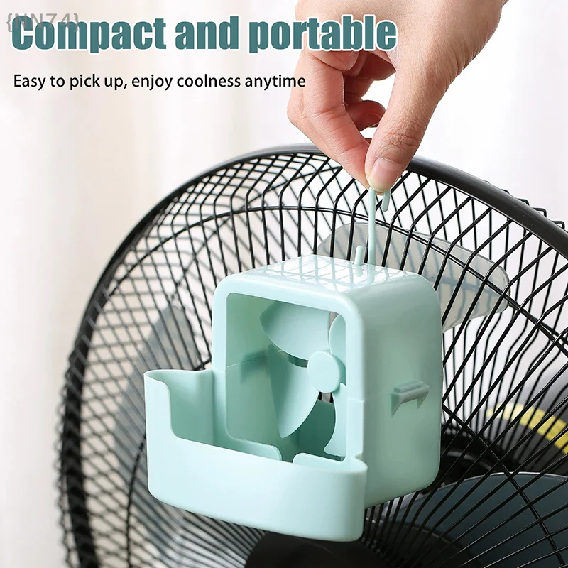 Herramienta de enfriamiento con ventilador colgante con 4 tazas de hielo, ventilador de enfriamiento rápido, accesorios de enfriamiento, juego de herramientas portátiles para ventilador de cubitos de hielo para el hogar {2025G}