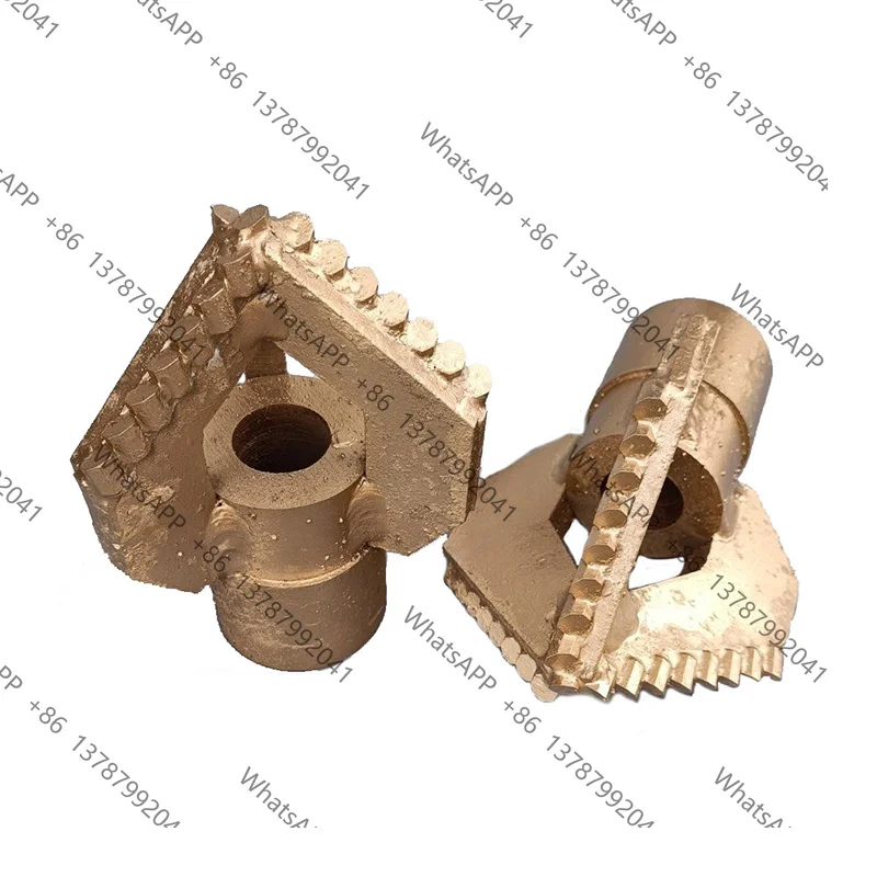 Three‑Wing Octagonal Alloy Drill Bit 3‑Blade Geological Drilling Rig Well Excavation Accessories Replacement Parts