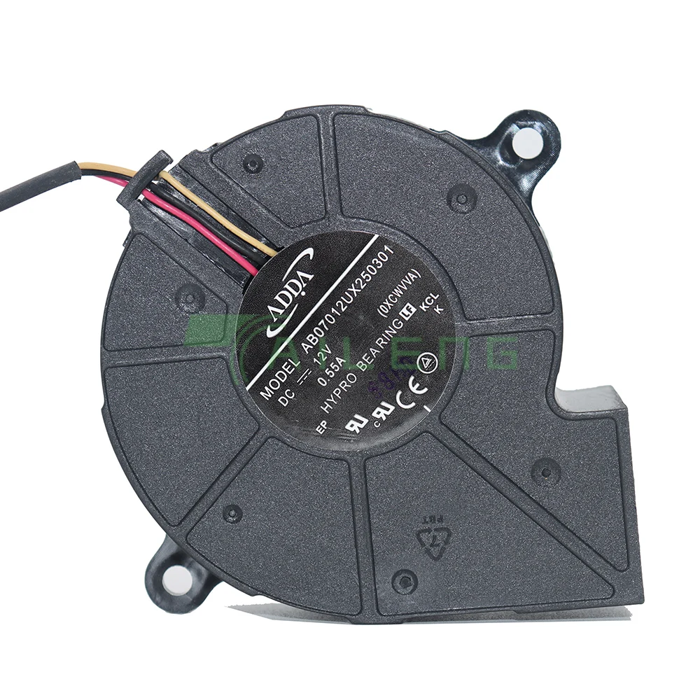 New original ADDA AB07012UX250301 DC12V 0.5A projector blower cooling fan ADDA