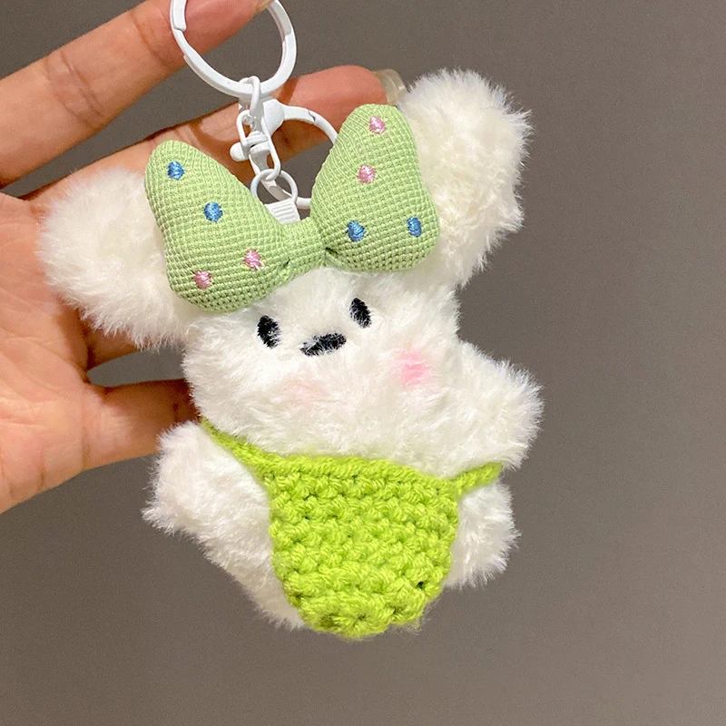 

12 см Kawaii Bowknot брелок для собаки кулон модный брелок для ключей с изображением собаки и животного сумка кулон стильный орнамент для рюкзака