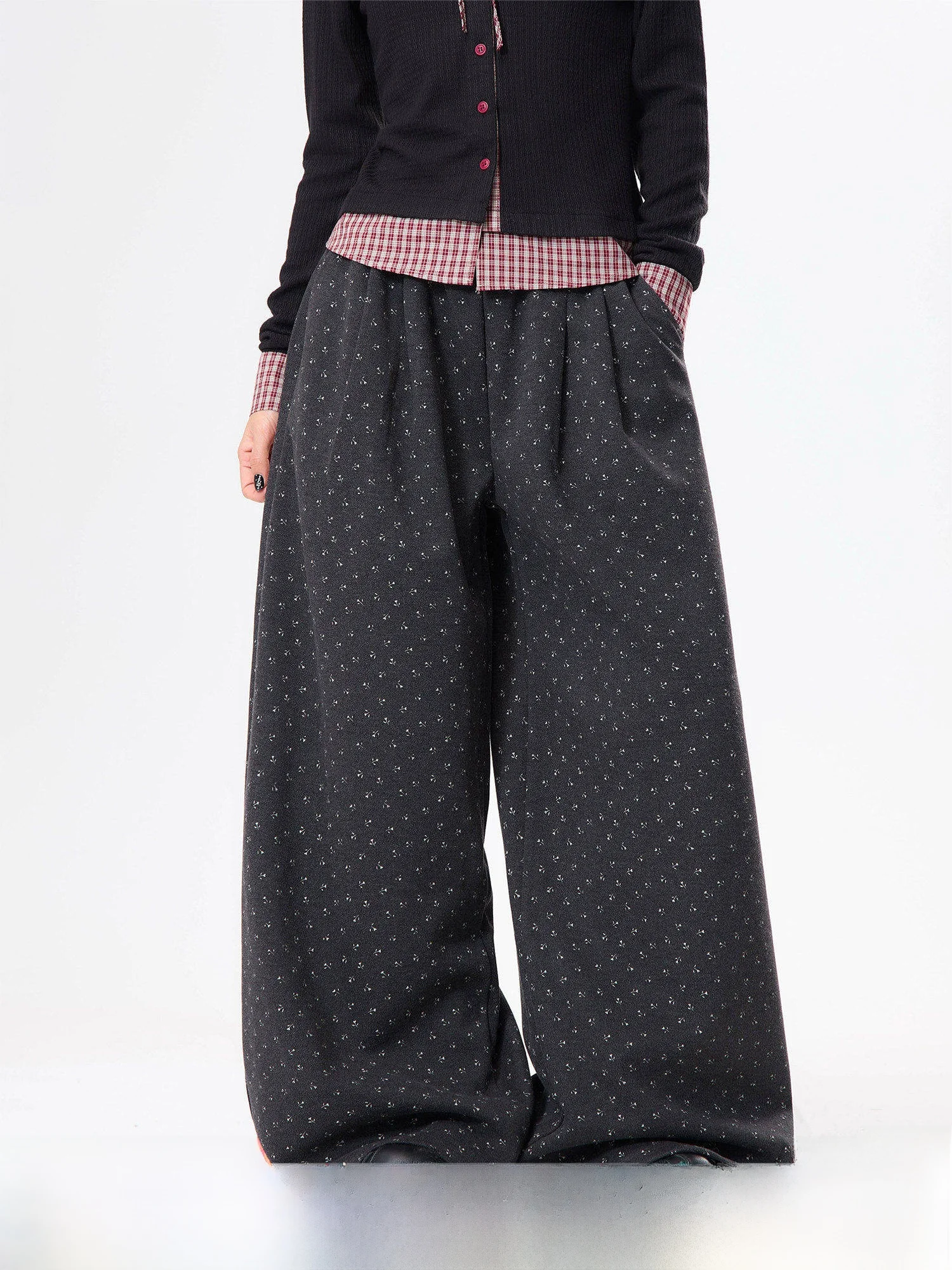 

Повседневные широкие брюки для женщин: зимние, свободные, стройнящие, прямые, длинные, с цветочным принтом, комфортные, эластичные