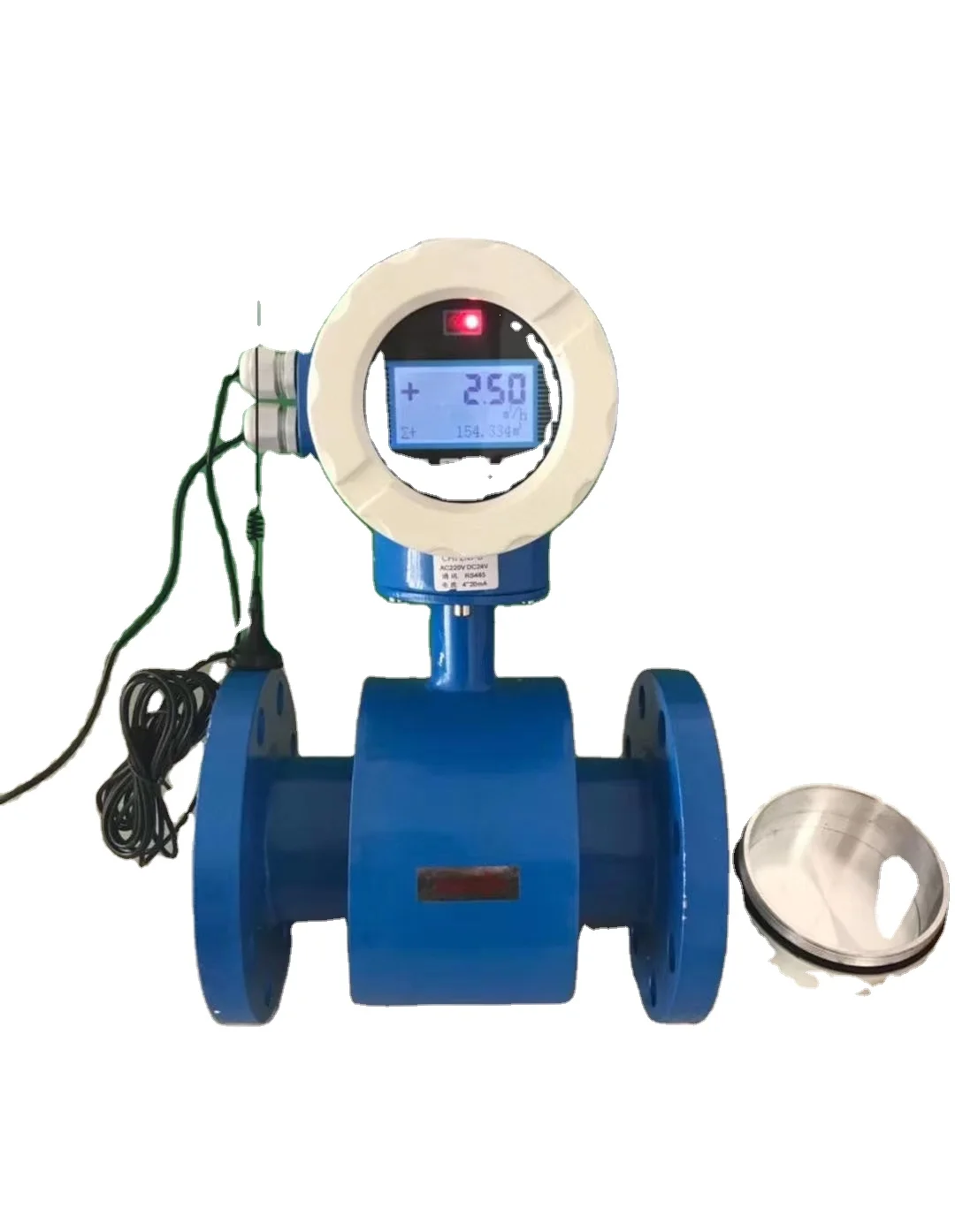 Intelligent electromagnetic flowmeter integrated split pipeline sewage liquid high-precision digital flowmeter DN50
