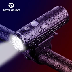 WEST BIKING 2000mAh 350LM Bike Light Waterproof Anti-glare MTB Bicycle Lamp USB Rechargeable LED Cycling Headlight Taillight