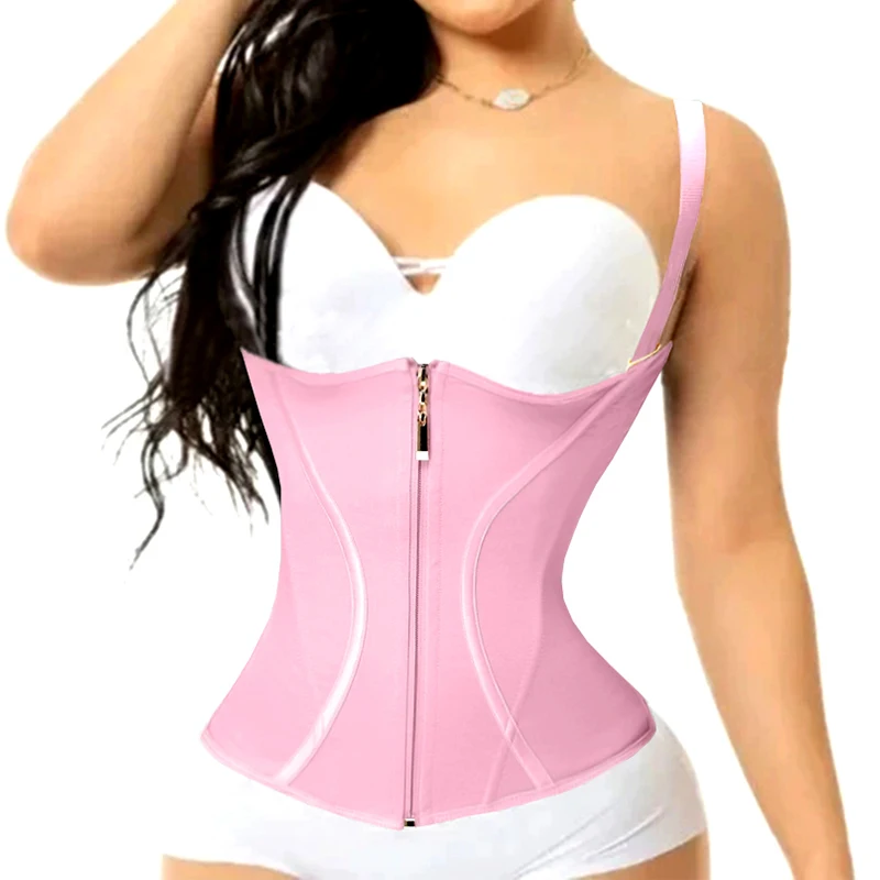 AfruliA-Camiseta moldeadora de malla, chaleco de alta compresión, entrenador de cintura, corsé, vientre plano, adelgazante, faja moldeadora de cuerpo, Fajas Colombianas