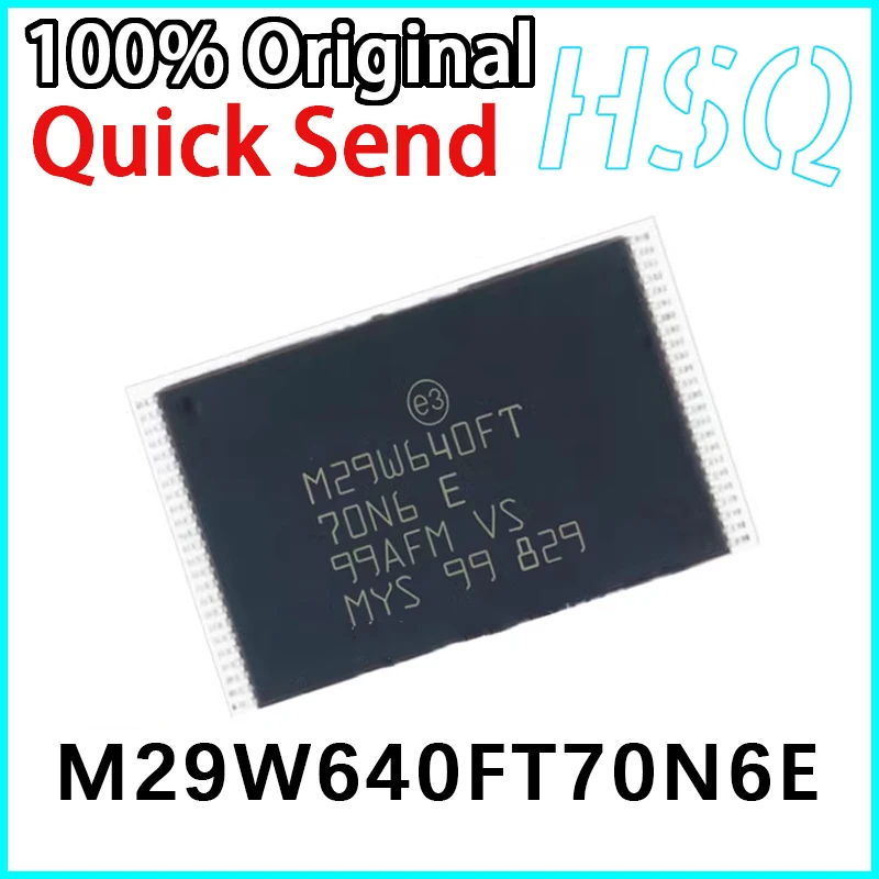 2PCS M29W640FT70N6E M29W640FT 64Mb TSOP48 Flash Memory Chip New in Stock