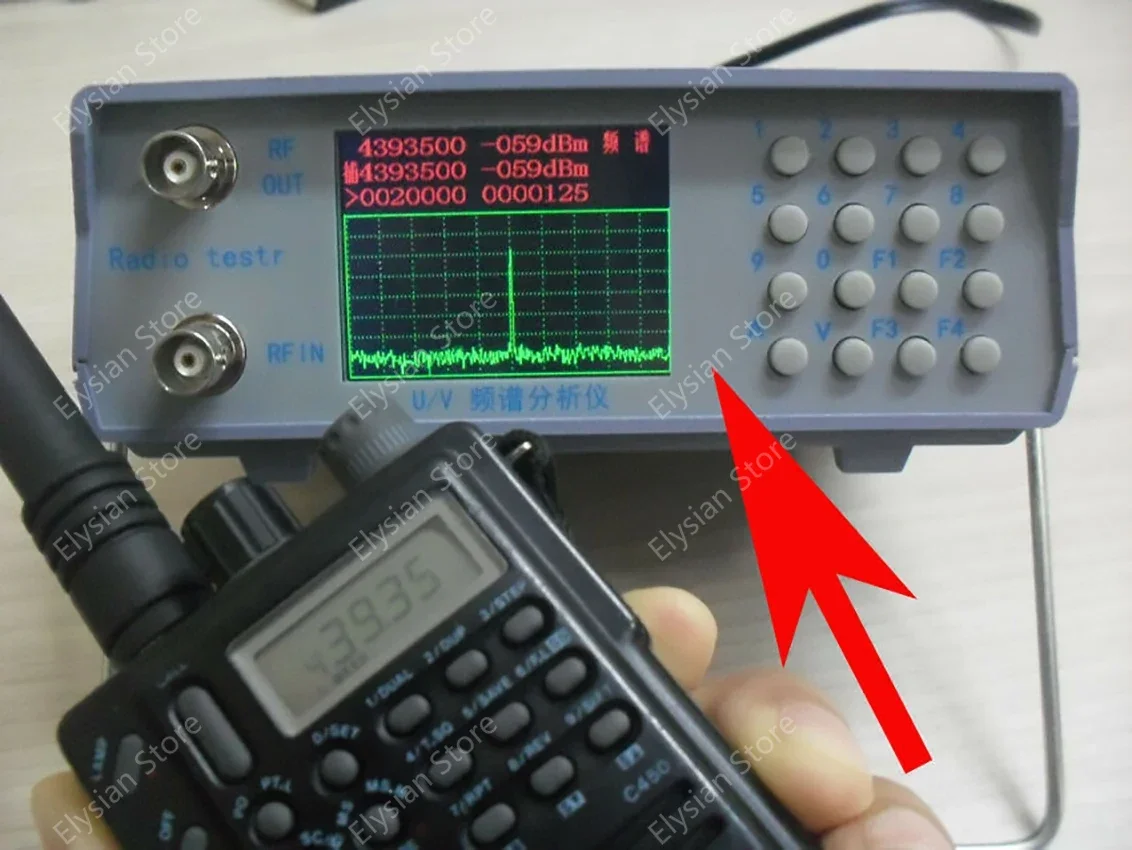 UV UHF VHF dual band spectrum analyzer / tracking source tuning Duplexers