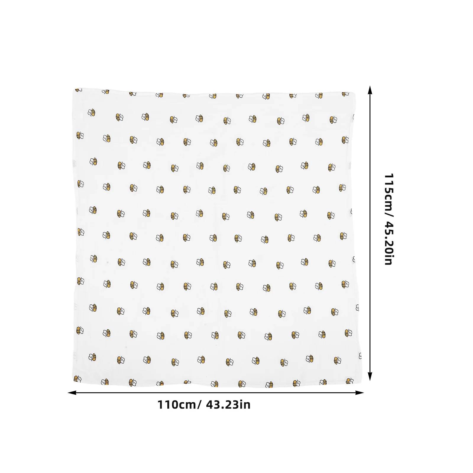 الوليد الرضع القطن الشاش قماط بطانية النحل نمط خفيفة الوزن تنفس الطفل التقميط التفاف للجنسين استحمام الطفل بطانية #5