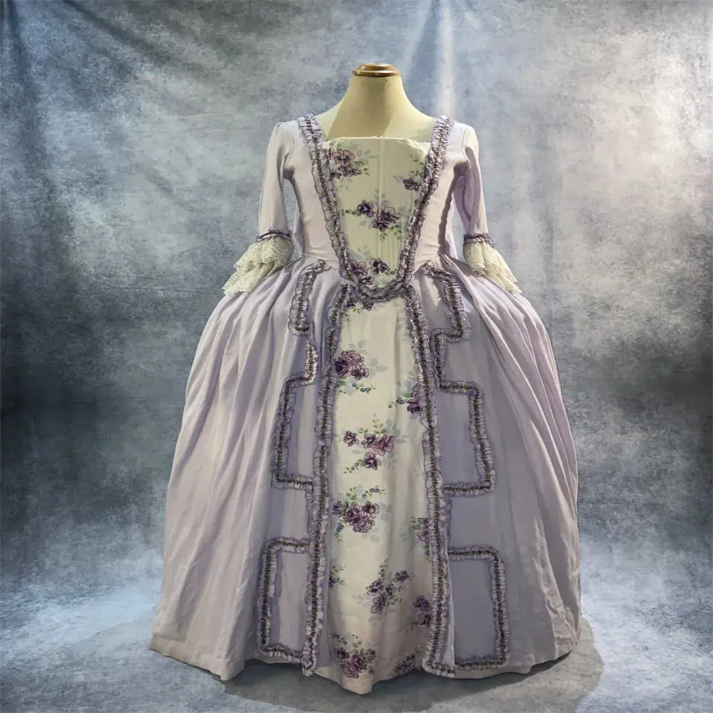 

1750s Georgian Rococo Baroque Dress French Royal Court Victorian Queen Marie Antoinette Ball Gown
