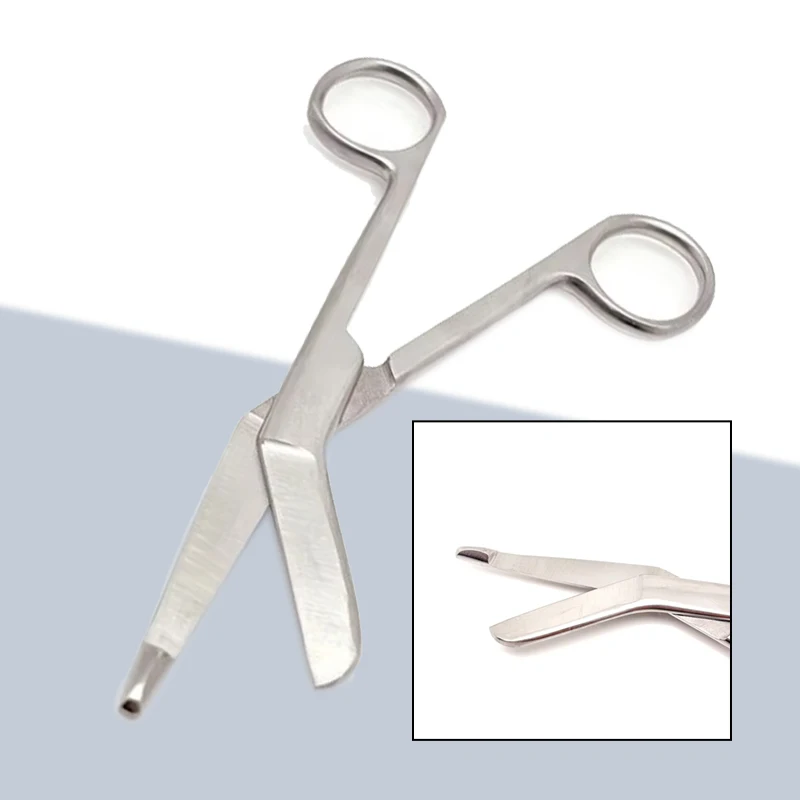 

Ножницы для бинтов Lister из нержавеющей стали 14 см, хирургические ножницы-острая точность для резки бинтов первой помощи в стоматологической медицине