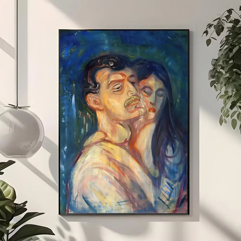 Expressive Artist E-Edvard Munch Poster  Classic Home Interior Design & Modern Wall Decor Art Collection