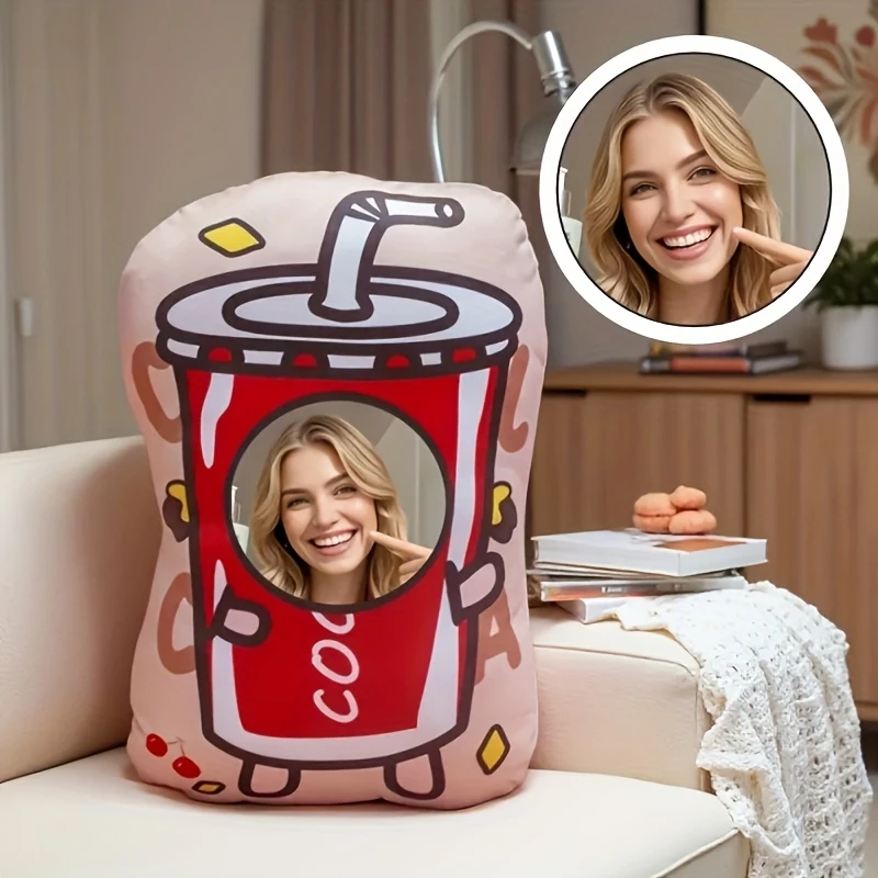 Custom Photo Plush Throw Pillows - Personalized Picture Cushion with Your Own Photo/Text/Image, Soft Fabric Suitable for Sofa Be