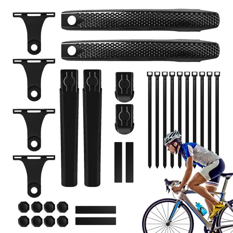 사이클링 머드 가드 퀵릴리즈 조절 가능한 머드 가드 세트, 두꺼운 머드 가드 라이딩 액세서리, 접이식 사이클 자갈 사이클