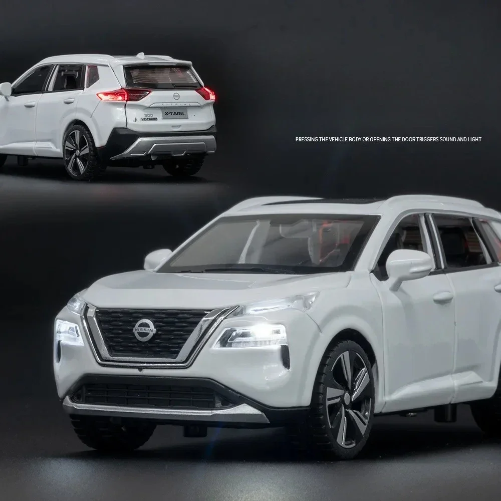 1:32 X-Trail SUV سبيكة نموذج سيارة لعبة Diecasts صب الصوت والضوء سيارات لعب للأطفال سيارة لعبة هدية