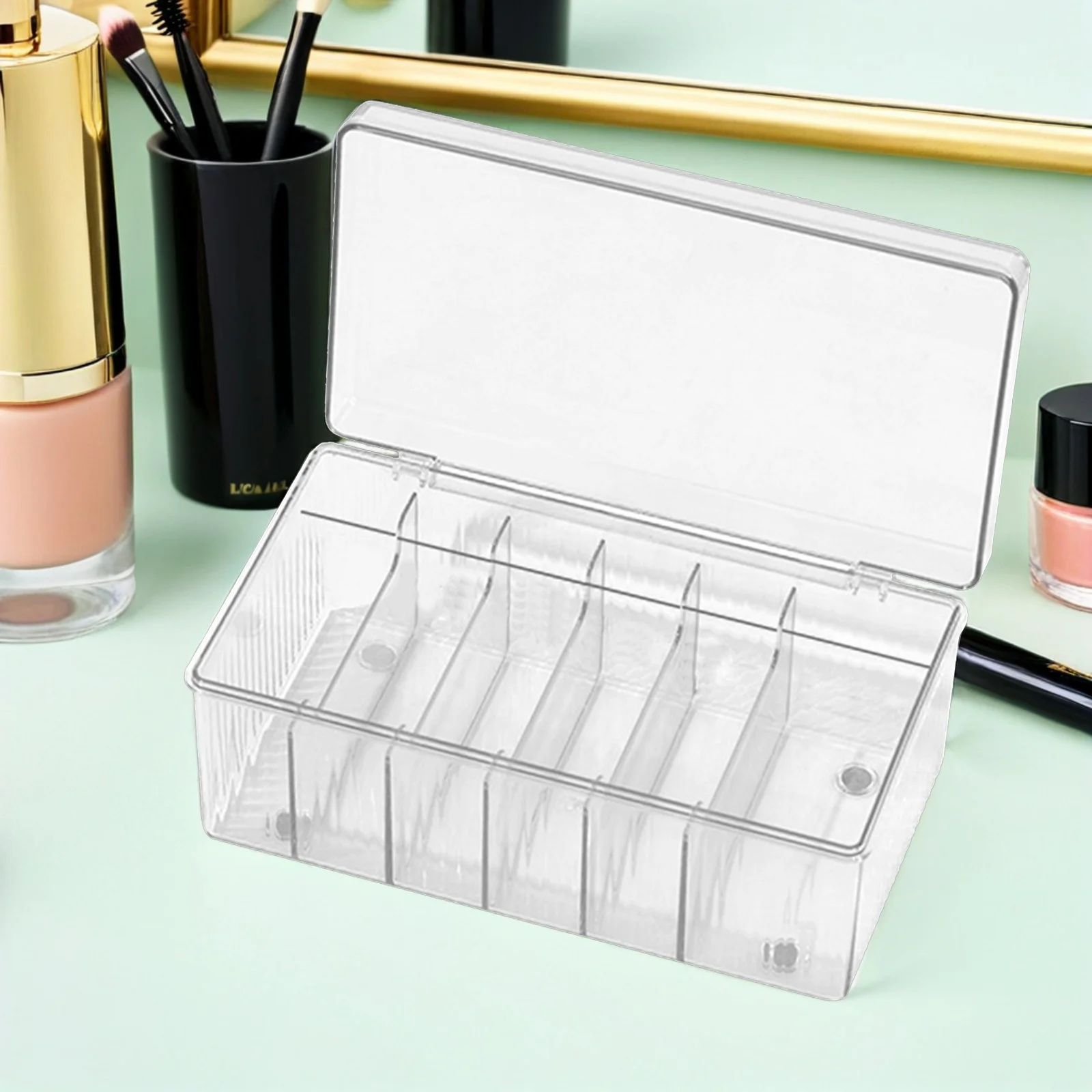 Wimpernverlängerung Werkzeuge Aufbewahrungsbox Acryl Make-up Organizer große Kapazität staubdicht Desktop-Halter für Werkzeuge