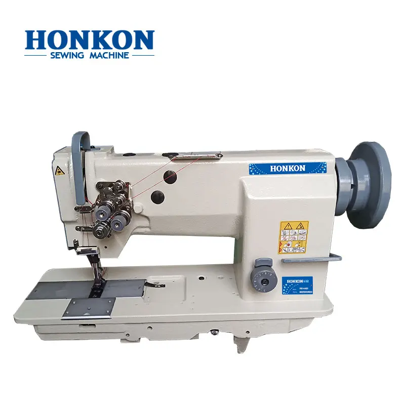 HK4420 High Speed Twin Needle Three Thread Lockstitch Sewing Machine for Heavy Materials New for Home Use Good Reputation