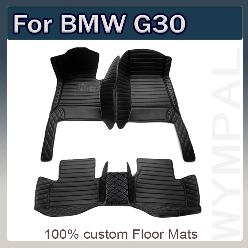 

Custom Car Floor Mats for BMW G30 5 Series 2017-2022 Year Eco-friendly Leather Car Accessories Interior Details
