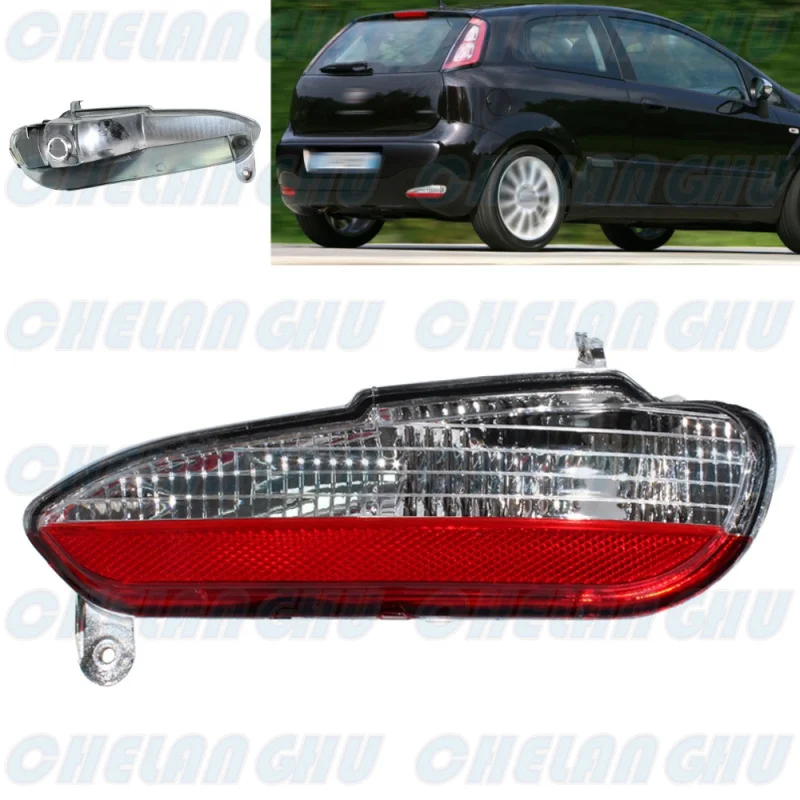 

For Fiat PUNTO (199) 2012 2013 2014 2015 2016 2017 2018 1Pc Right Side Rear Bumper Reflector Light Lamp 51854694