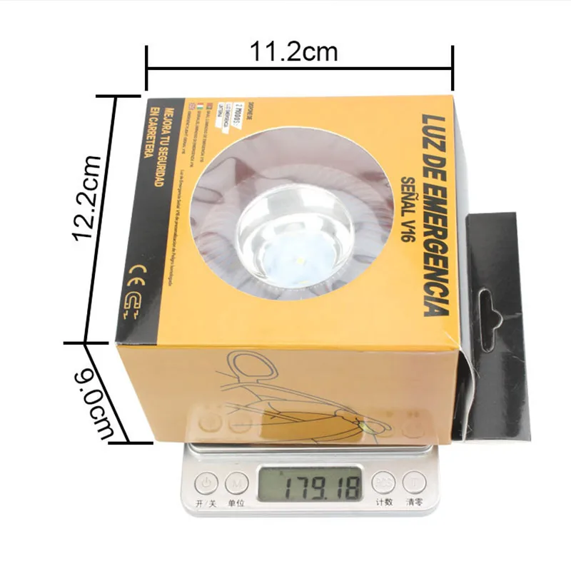 

Led Car Emergency Light V16 Flashing Light Magnetic Induction Road Accident Light Portable Strobe Warning Light