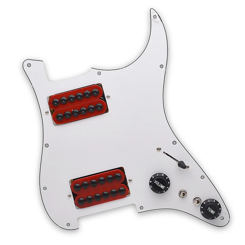 HH Loaded Prewired HH Guitar Pickguard, Two Humbucker Coil Splitting, Electric Guitar Pickguard