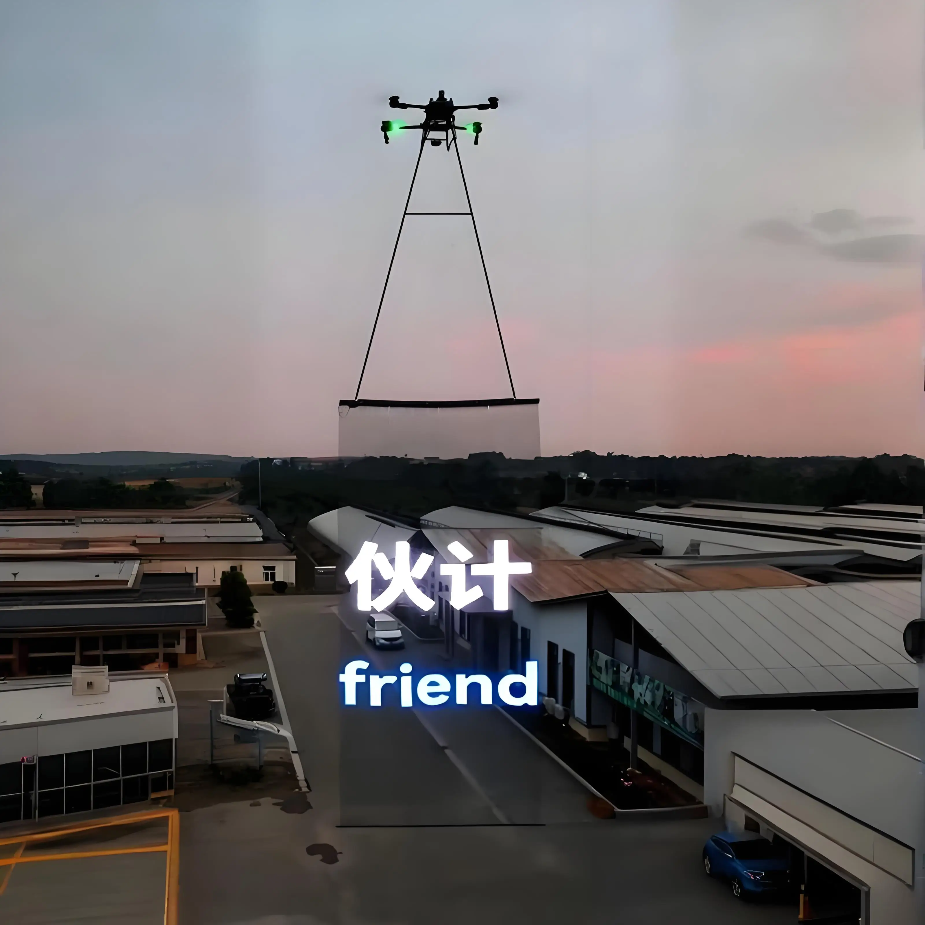 Light Emitting Diode Display for Flying drone Display P15 P20 P25 Model