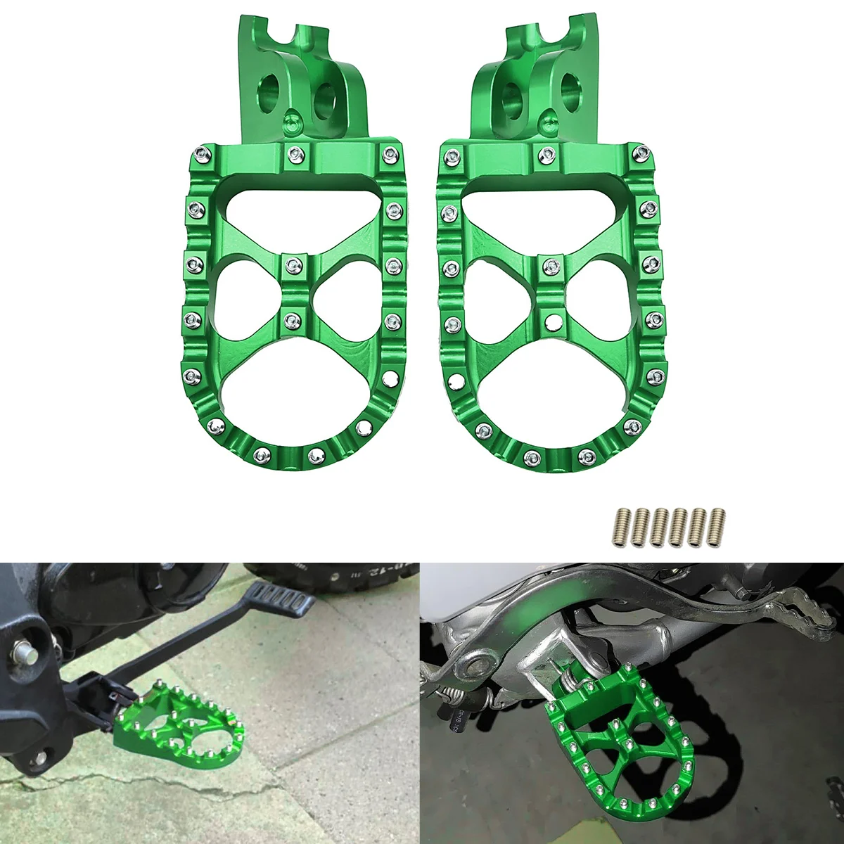 For HONDA CRF450R CRF250R CR125 CR250 CRF150R CRF250X CRF450X CRF250L CRF250M Motorcycle CNC FootRest Footpegs Foot Pegs Pedals