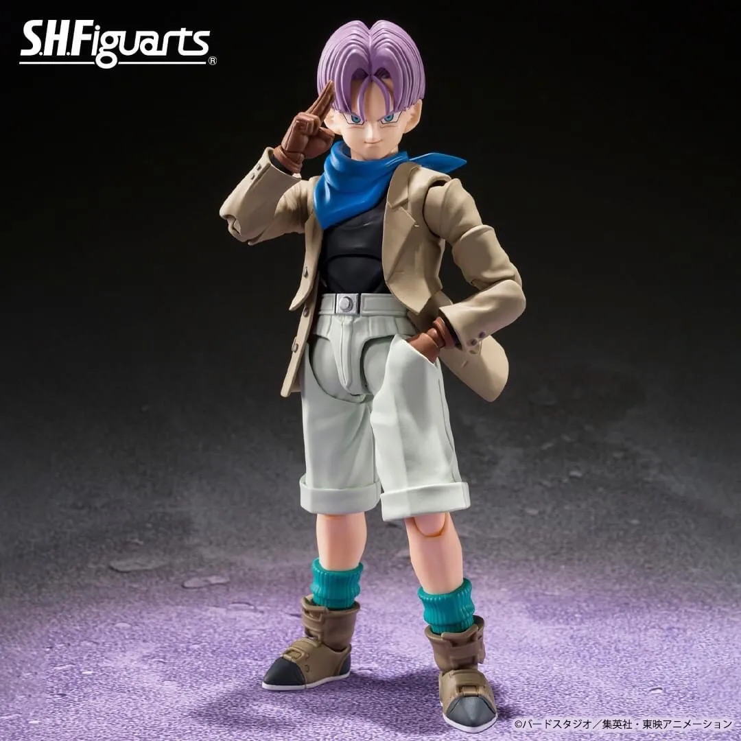 Bandai Dragon Ball Gt S.H.Figuarts Shf Trunks Gt Anime Figure Action Figure Collection Model Doll Toy Kids Custom Gifts