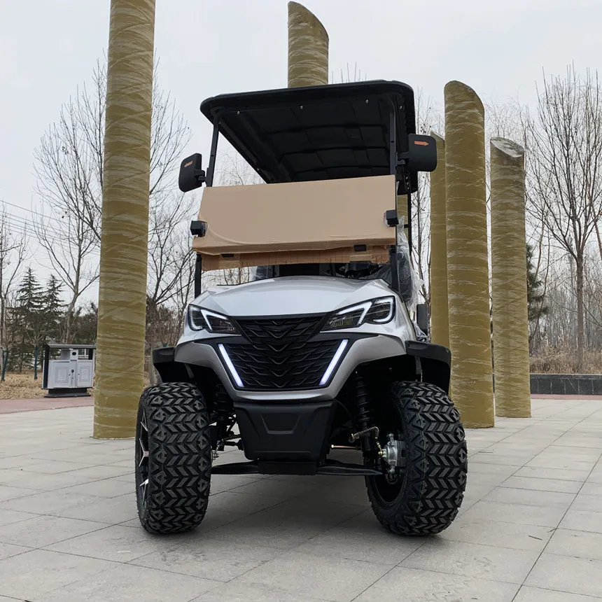 46-Seater Folding Windshield 48V72V Lithium Battery Electric Golf Cart 5KW/7KW Motor Modification Kit Off-Road Vehicle Golf Cart