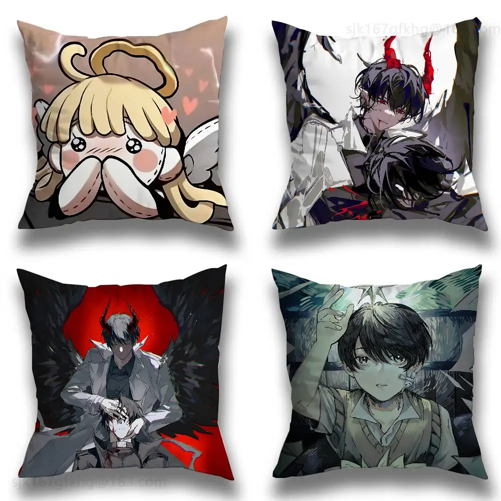 

Anime Omniscient Reader Viewpoint Pillow Case Square Double-Sided Printing Short Plush Sofa Cushion Cover Bedroom Bedside Pillow