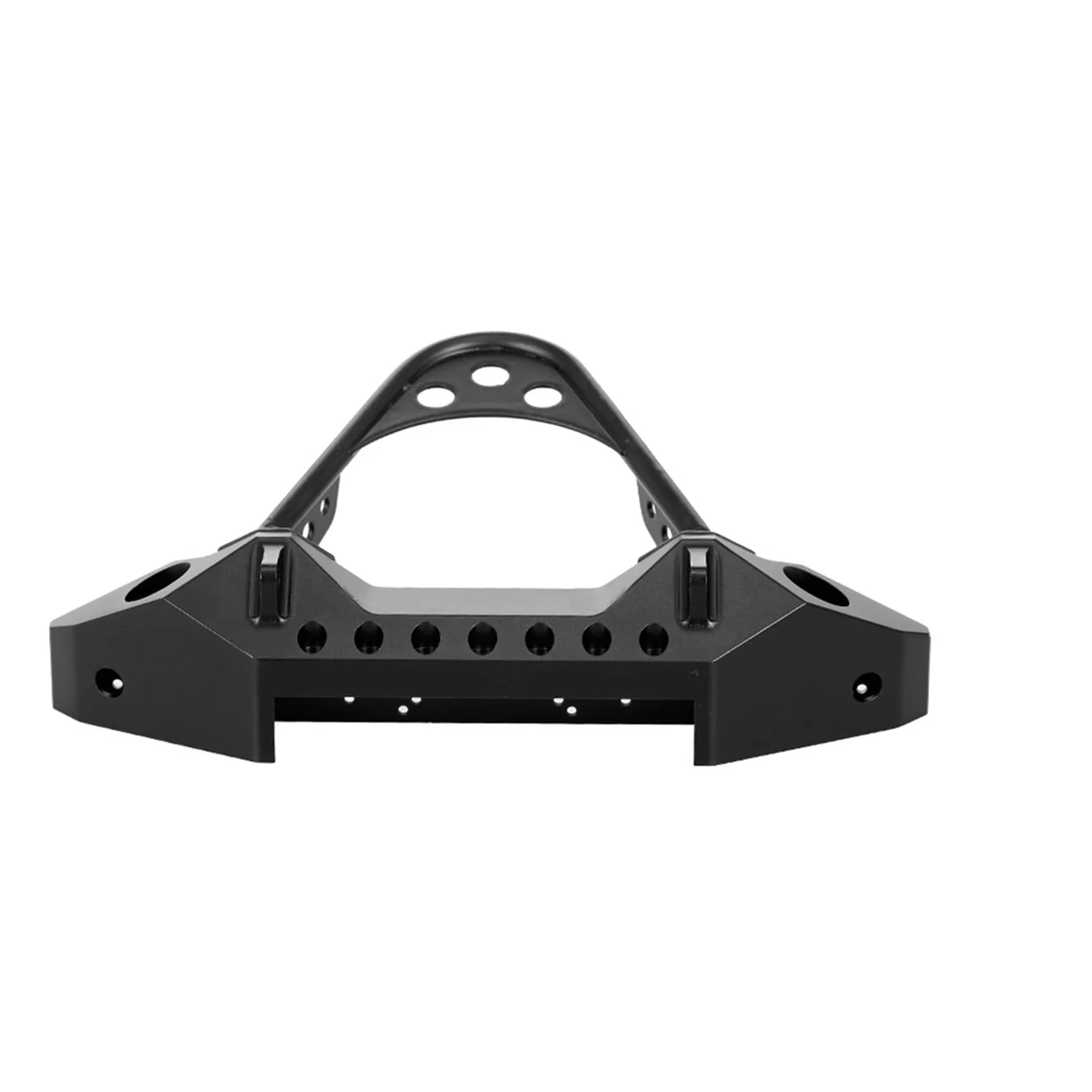 RCXAZ โลหะกันชนหน้าพร้อมแสงสําหรับ 1/10 RC Crawler TRX-4 Axial SCX10 II 90046 SCX10 III AXI03007 Track อัพเกรดอุปกรณ์เสริม